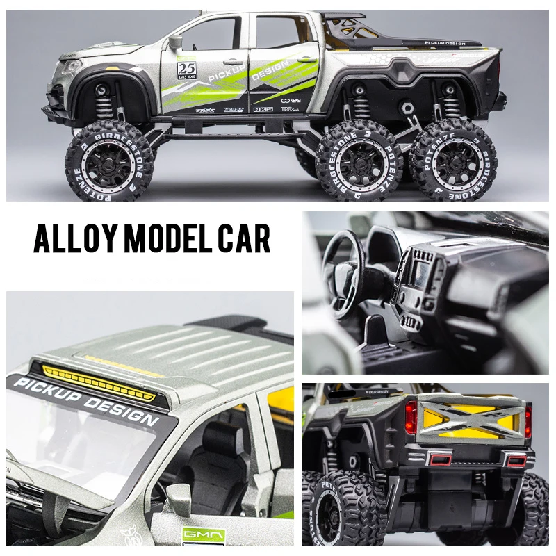 Модель автомобиля из сплава в масштабе 1:28 X-Class Exy 6*6 Модифицированная