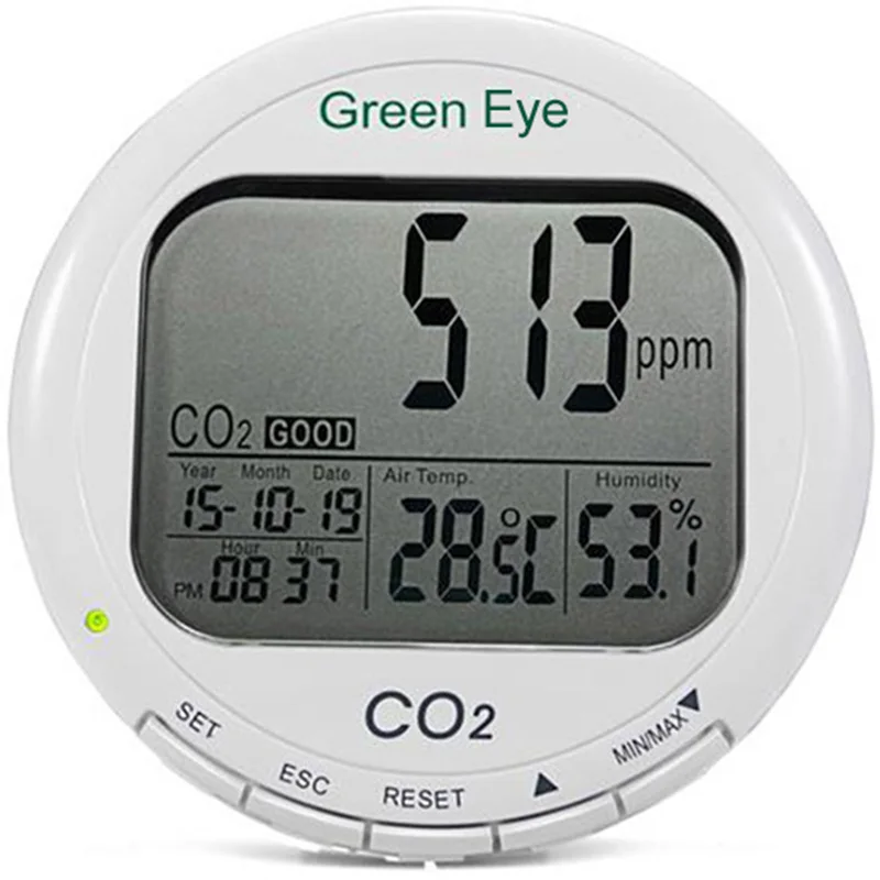 

AZ7798 Indoor Air Quality Monitor Data Logger Desktop CO2 Temperature RH Meter Carbon Dioxide Recorder