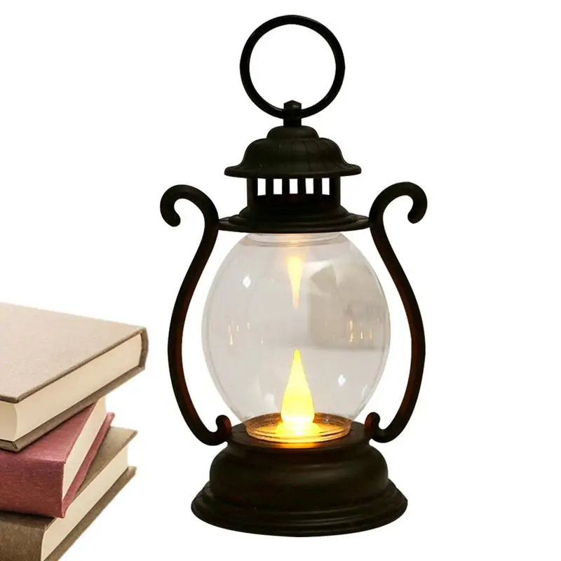 

Retro Vintage Camping Hanging Lanterns Battery Powered Led Warm Light For Fishing Tent Camping Equipment