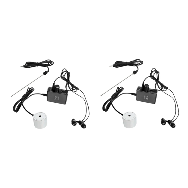 

Water Pipe Leak Detector Sensor Detector Sensor With Dual Probes Earphone EU Plug