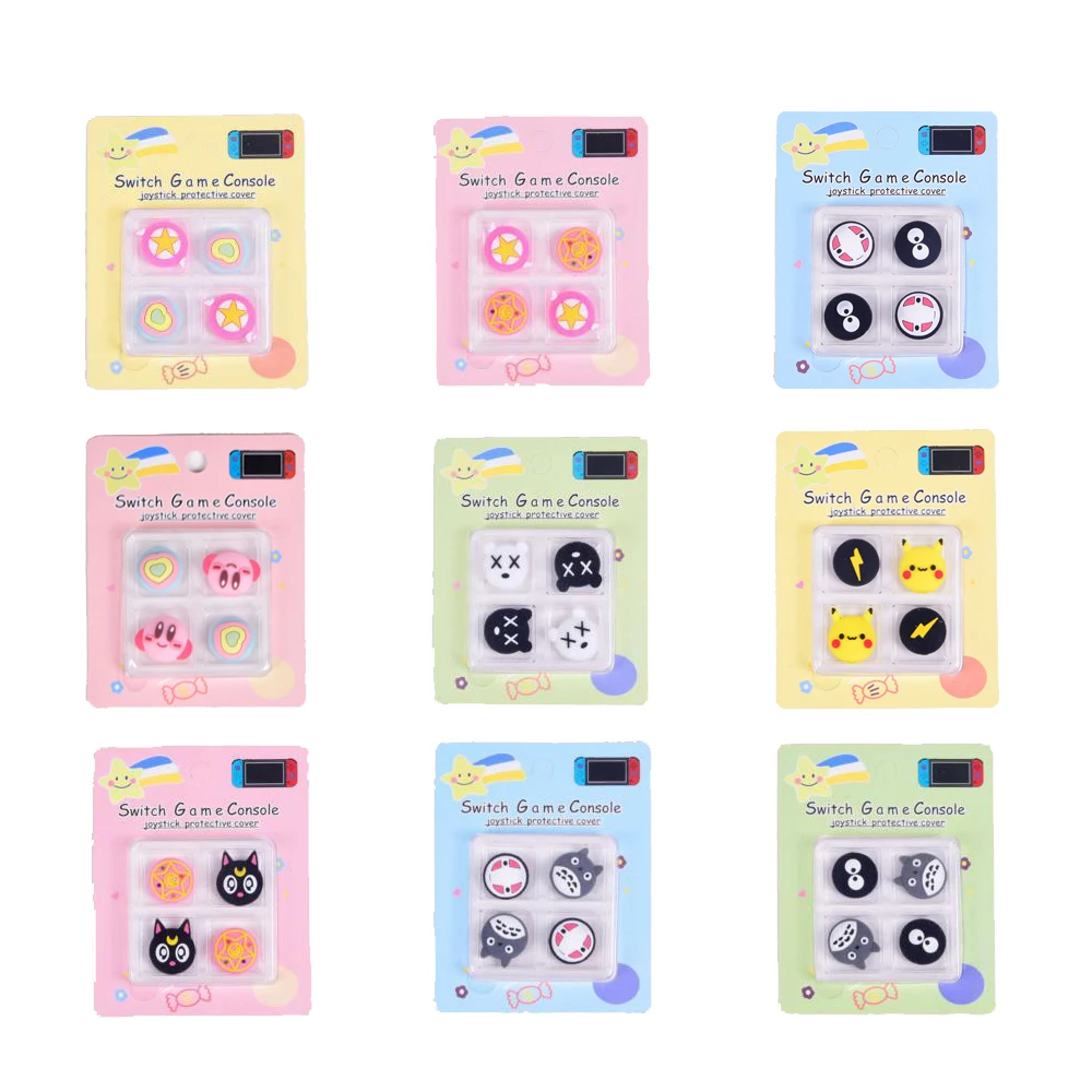Мягкий мультяшный Стик для большого пальца защитный чехол джойстика контроллера