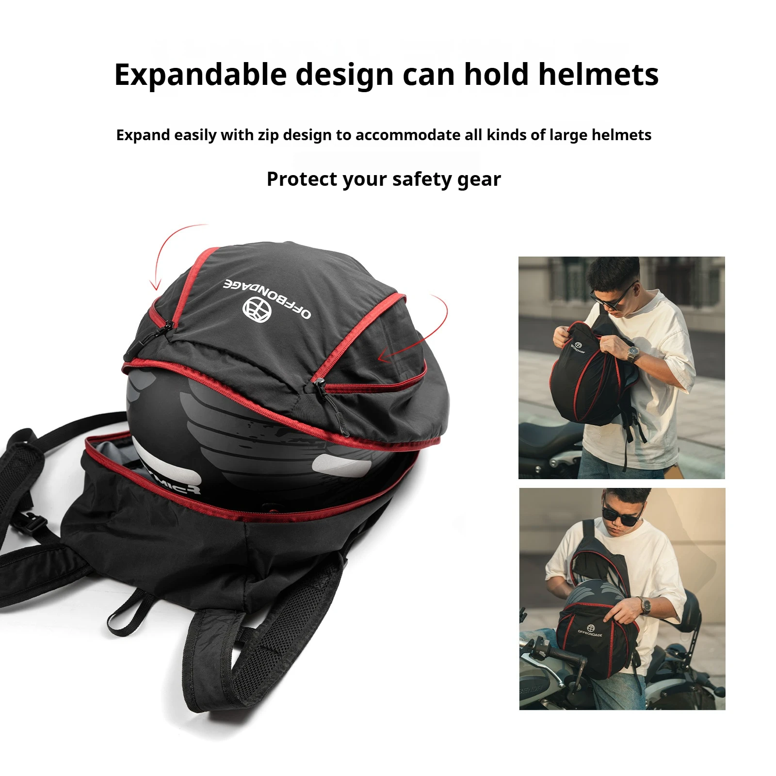 Сумка для шлема и мотоцикла складной ранец поездок на велосипеде отдыха природе