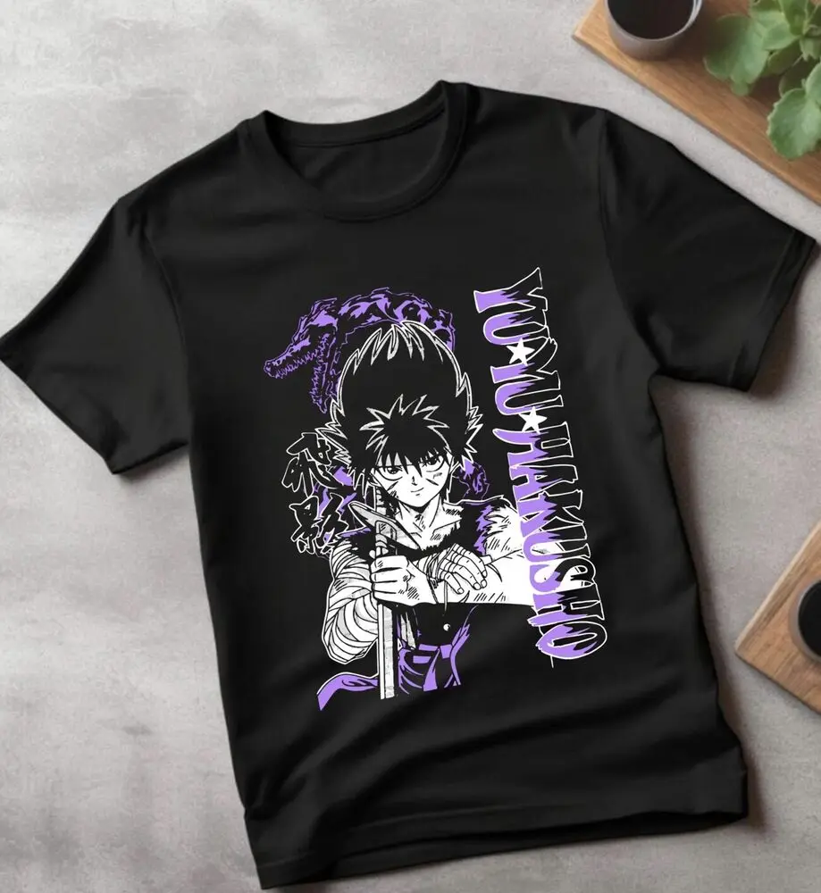 Футболка Yu Hakusho Yusuke Kuwabara Kurama Hiei Koenma футболка с аниме для девочек топы унисекс