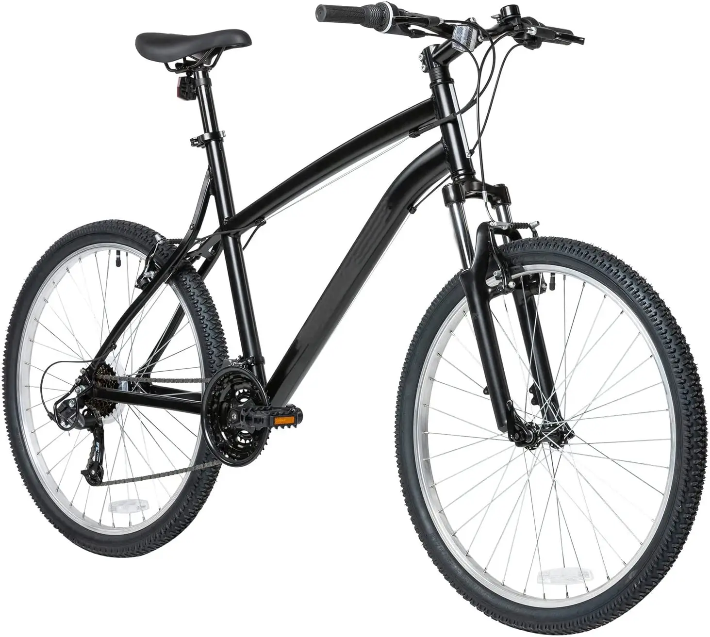 

21 Speed Aluminum Mountain Bike, 26", Unisex, Black, Extra Large