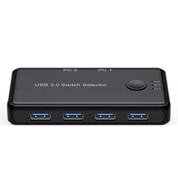 2 in 4 out kvm switch usb3 0 2 0 printer computer sharing keyboard mouse switcher box 5gbps fast 4x2 switch selector box