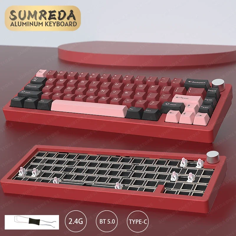 Sugar65 V2 AL65 Lucky65 Мини Беспроводная Алюминиевая Специальная Механическая Клавиатура