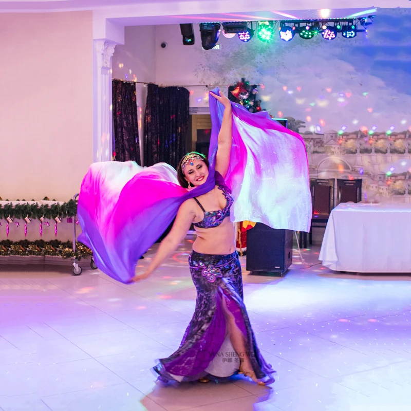 Bellydance индивидуальные аксессуары для танца живота искусственная шелковая Фата