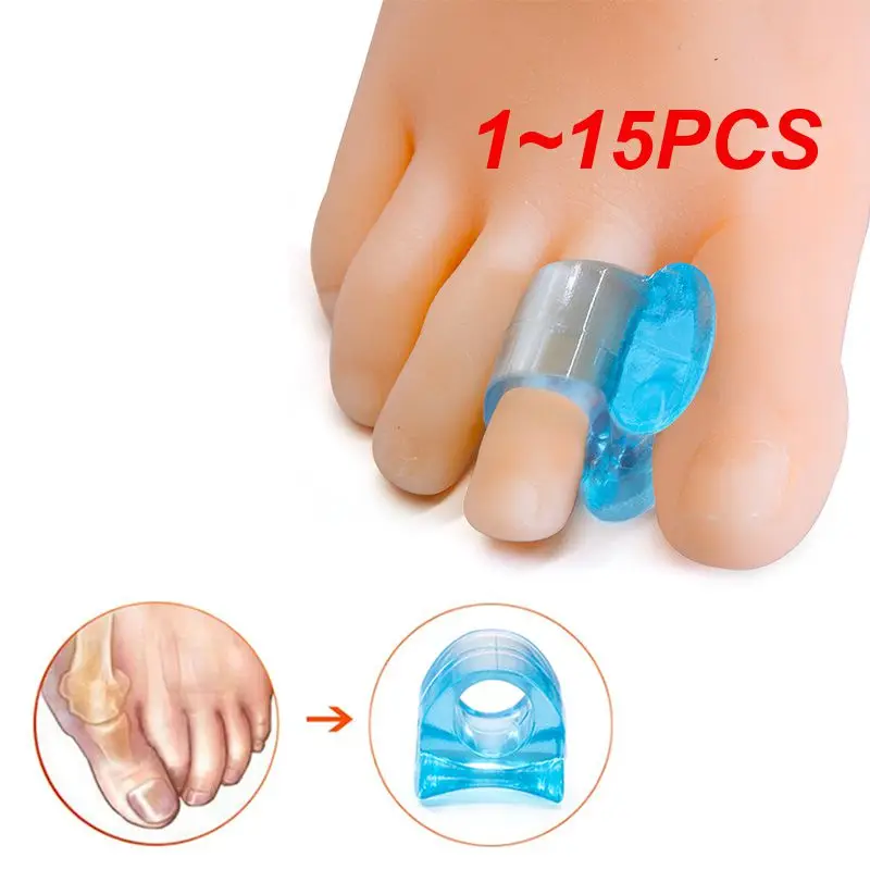 

1~15PCS Big Toe Separator Bone Corrector Straightener Silicone Gel Thumb Valgus Foot Finger Protector Bunion Adjuster Feet Tool