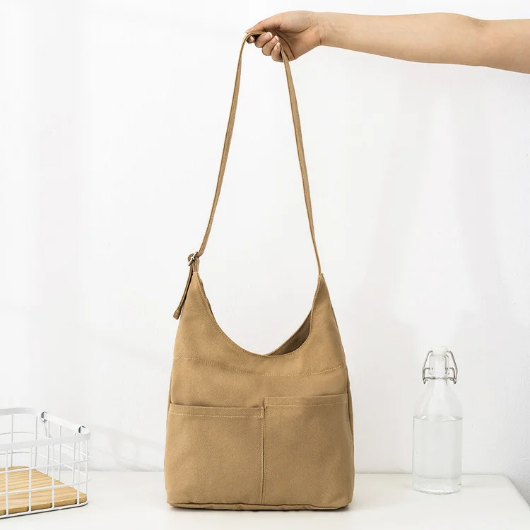 Ladies Messenger Bag Large Capacity Shopping Simple Bag Tote Bag Girls Solid Color Shoulder Bag for Women Handbag Crossbody Bag