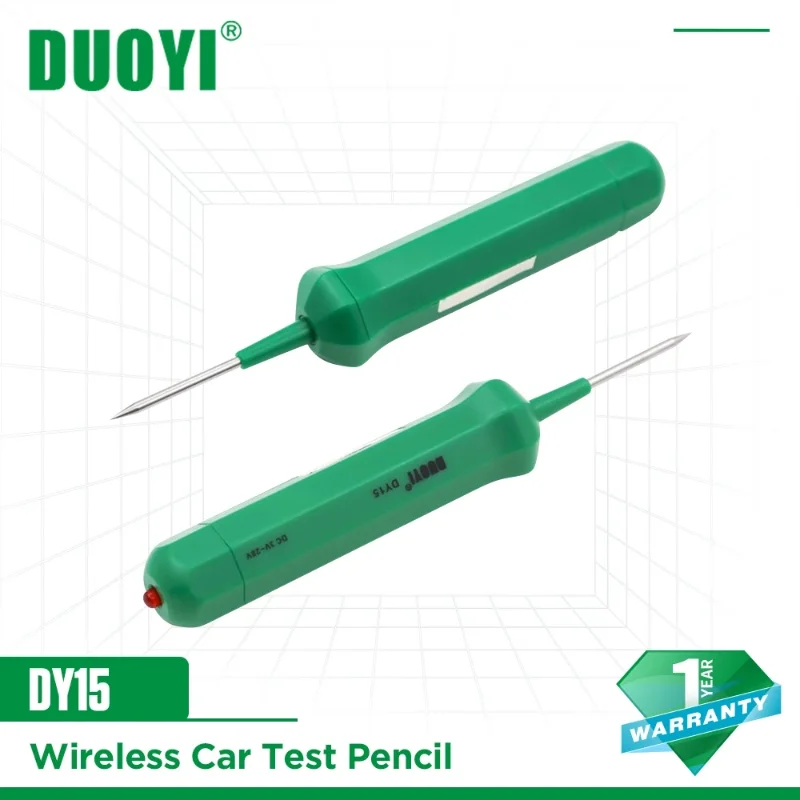 

DUOYI DY15 Автоматическая специальная беспроводная тестовая ручка для испытания низкого напряжения и проверки целостности цепи автомобиля инструмент для обнаружения и ремонта