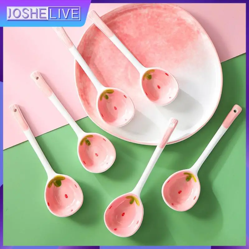 

Long Handle Spoon High-quality Birthday Gift Dessert Snack Scoop Hot Selling Coffee Spoon Kitchen Tools For Children