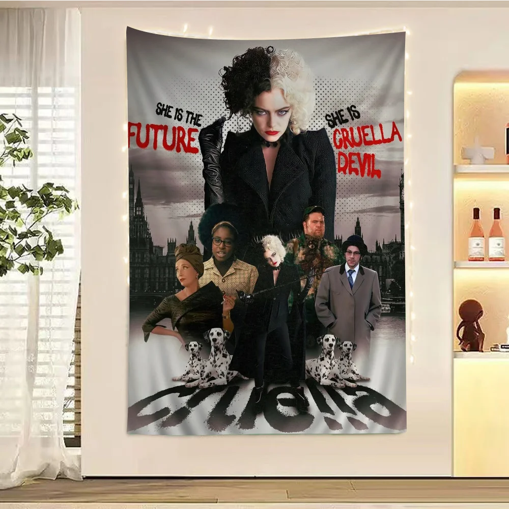 C-Cruella DIY настенный гобелен для гостиной дома и общежития Декор Настенный декор