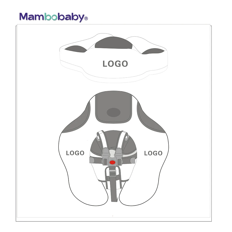 Регулируемый нагрудный поплавок для младенцев Mambobaby не надуваемый купания шеи