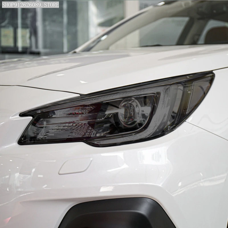 

2 шт., защитная пленка для автомобильных фар, дымчатый черный оттенок, виниловая прозрачная наклейка из ТПУ для Subaru Outback 2020 2021