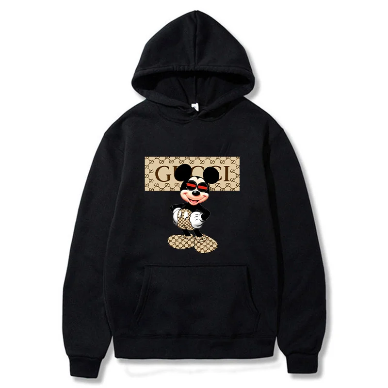 

Disney Men Limited Autumn Casual Sports Pullover Printed Fleece Oversized Couple Hoodie Fashion Hip Hop Street Sweater