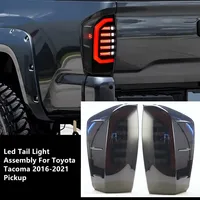 For Toyota Tacoma 2016 2017 2018 2019 2020 2021 Smoked LED Tail Lights Assembly Rear Brake Reverse Stop Lights Car Accessories