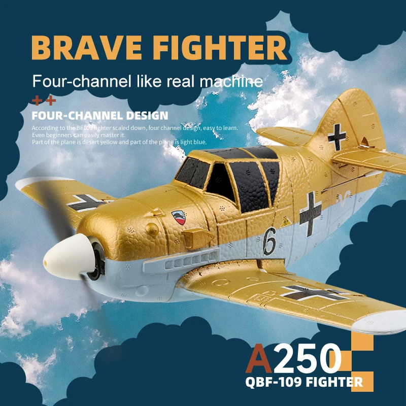 Новинка MN A250 2 4G радиоуправляемый самолет 4CH 3D/6G дистанционное управление самолёт