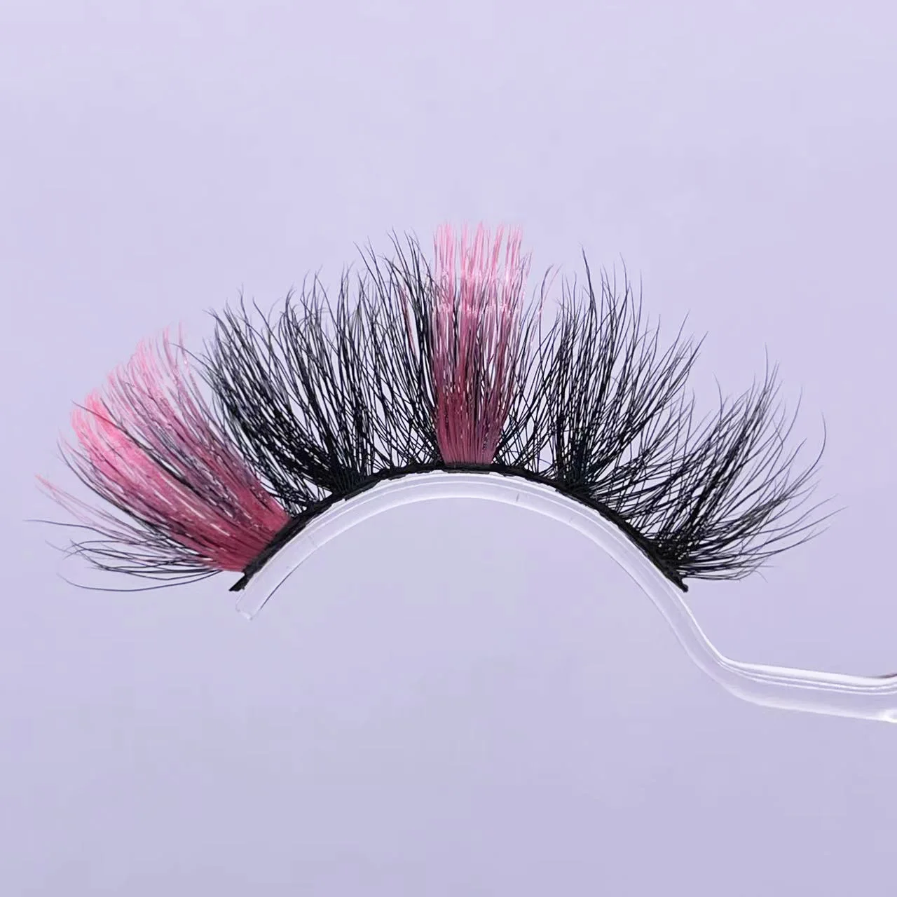 

1 Pair Faux Mink Lashes European and American 20mm thick, curled and coloured eyelashes Suitable for everyday and festivals