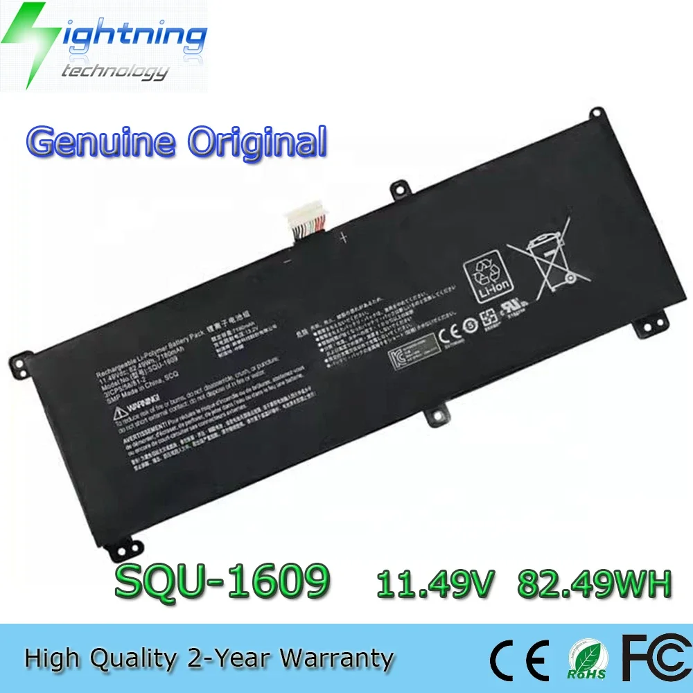 Совершенно новый оригинальный аккумулятор для ноутбука SQU-1609 11 49 В 82 Втч Hasee