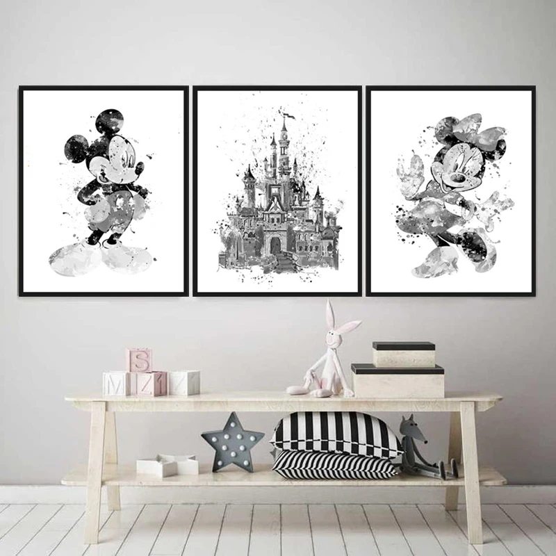 Toon Digital Oil Painting Printing Bedroom Wall Painting Living Room Decor