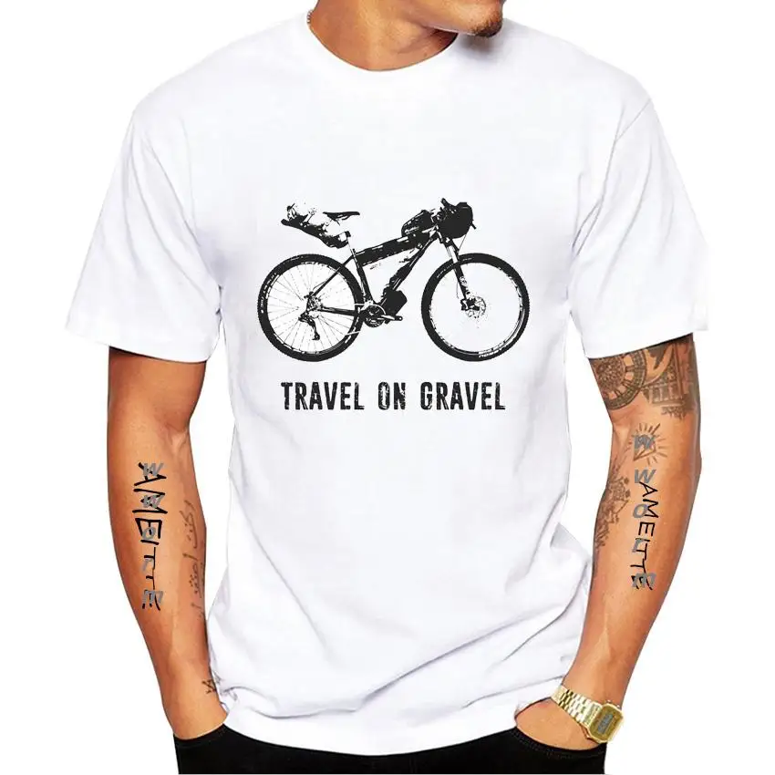 

Travel On Pebble Bikepack Kaus Print Musim Panas Pria Lengan Pendek Lucu Sepeda Olahraga Anak Atasan Sepeda Pecinta t shirt men