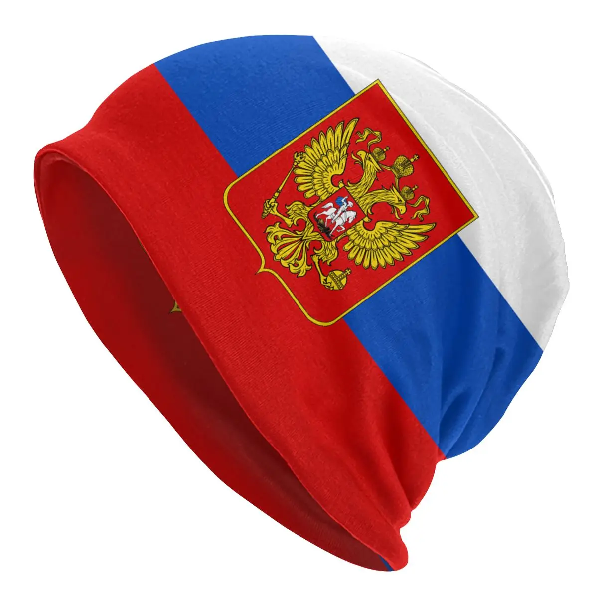 

Flag Of Russia Bonnet Beanie Knitting Hats Men Women Hip Hop Unisex Adult Coat of Arms Warm Winter Skullies Beanies Caps