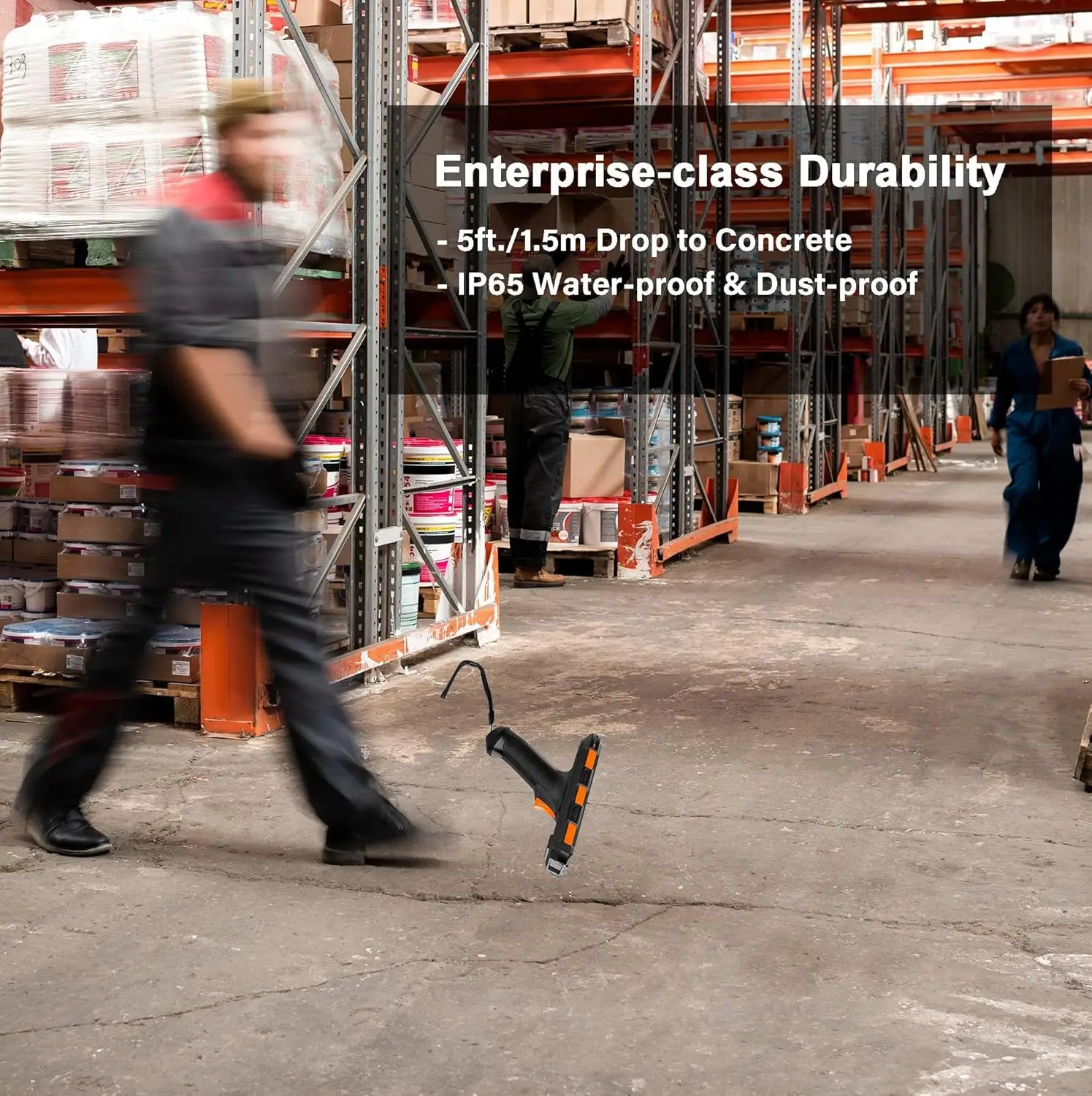 Портативный КПК Android 13 сенсорный экран 2D-сканер штрих-кода 4G Lte Wi-Fi Bluetooth GPS прочный