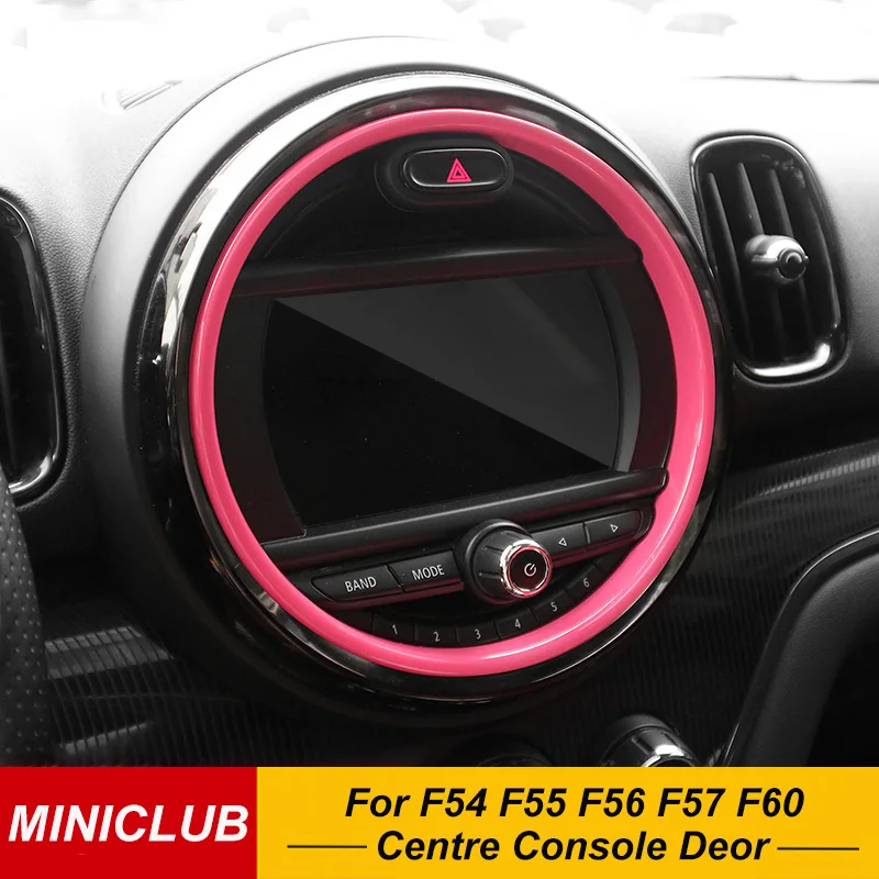 

Панель центральной консоли автомобиля, панель экрана, крышка корпуса, наклейки, автомобильные аксессуары для MINI Cooper S One F54 F55 F56 F60 Countryman