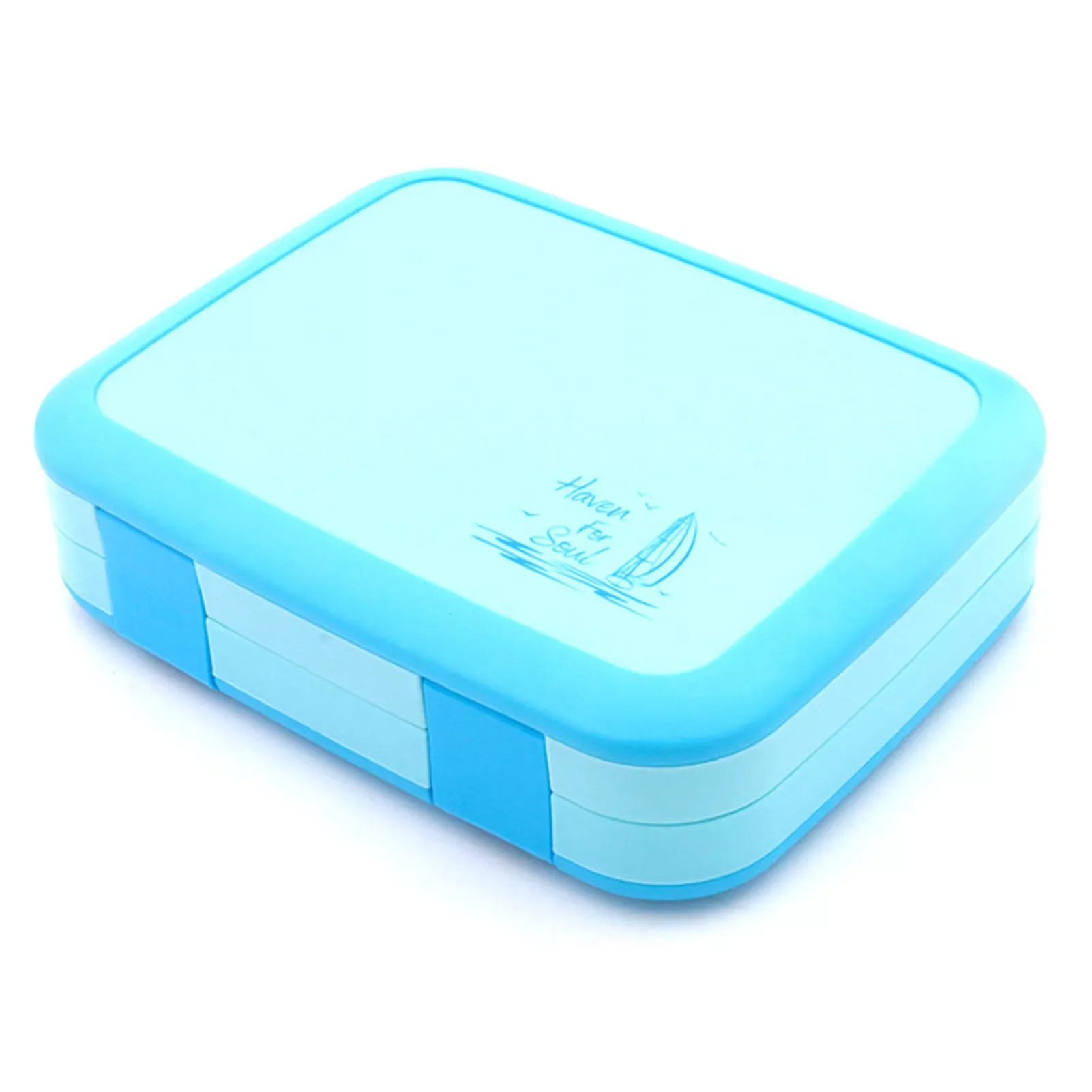 

NEW2023 Flip Cover Lunch Box with Tableware Portable Picnic Food Container for Outdoor Picnic Fruit Food Container