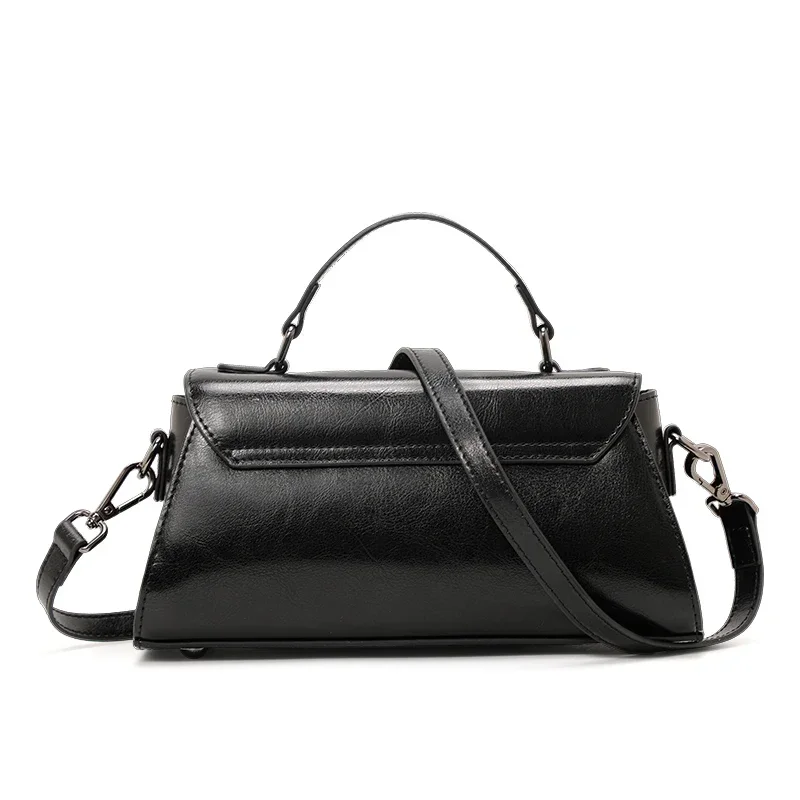 Женская сумка через плечо Aidrani из натуральной кожи однотонная маленькая воловьей