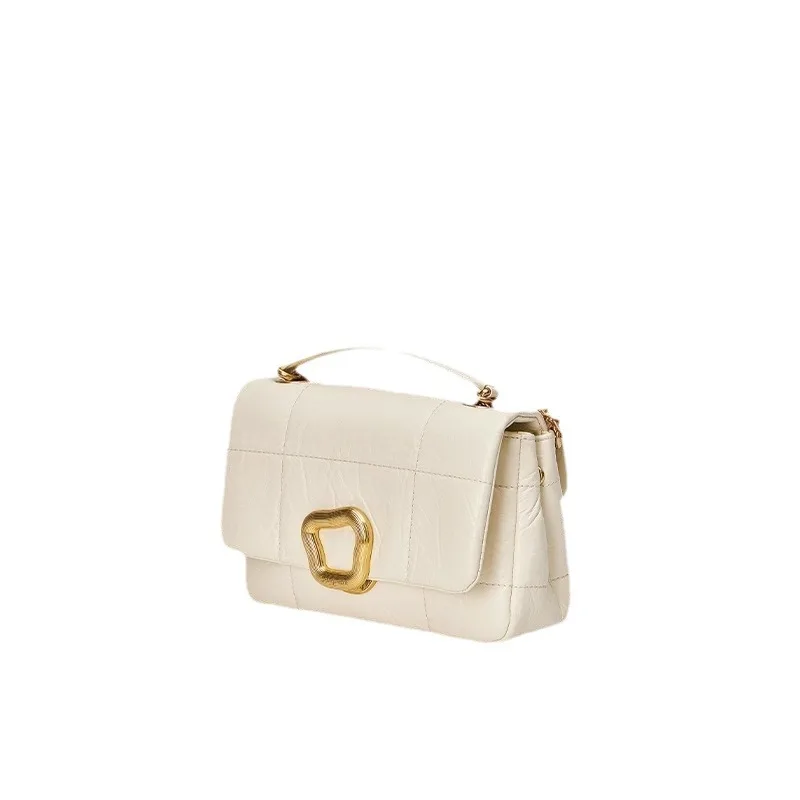 Женская сумка через плечо кожаная летняя модная женская на с золотой цепочкой