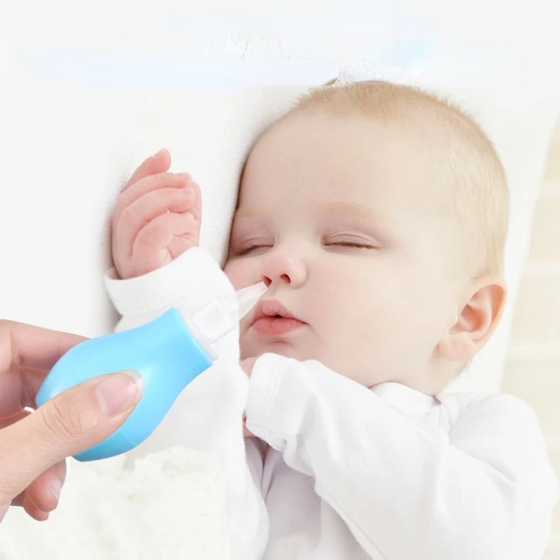 Newborn Silicone Baby Safety Nose Cleaner Vacuum Sucker Suction Nasal Aspirator For Infants Children Kids Care Diagnostic-tool