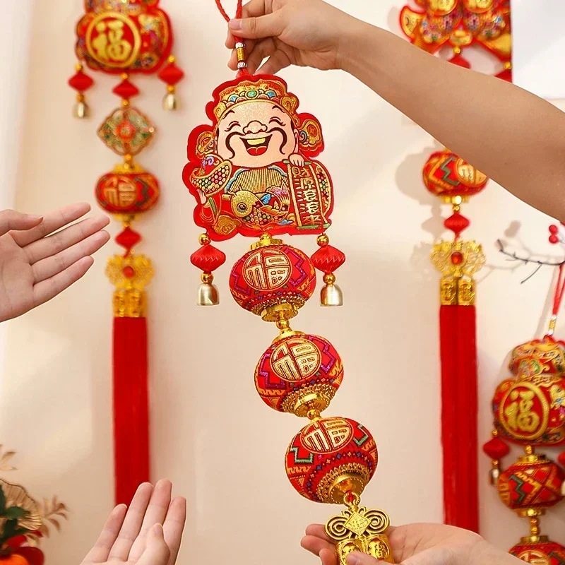 

Новогодние китайские украшения 2024, праздничный подвесной орнамент, традиционный китайский дракон, новоселье, новый домашний декор