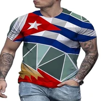 new summer mens shirt 3d printing graphic print american flag sleeve street top casual fashion t shirt be patriotic