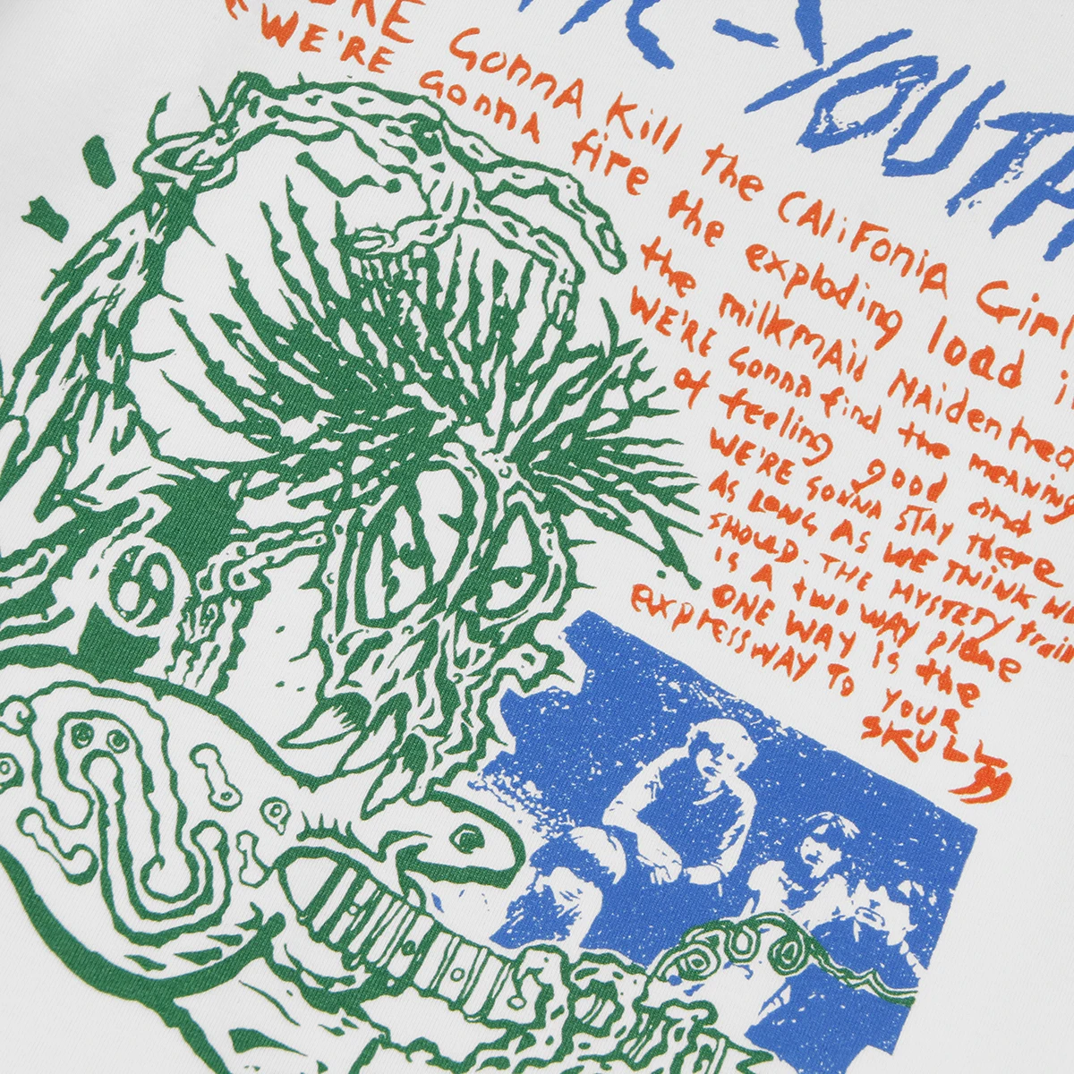 Мужская летняя футболка с короткими рукавами Sonic Youth