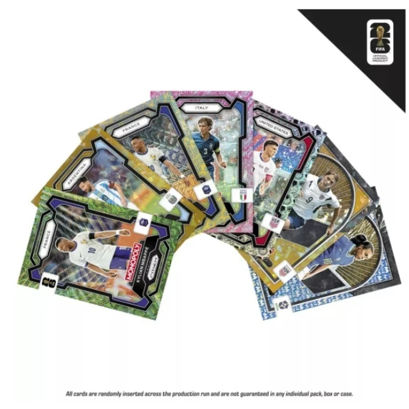Фото Оригинальные коллекционные карточки Panini Monopoly 2026 FIFA World Cup Prizm Soccer, официально лицензированные, в бластер-боксе, для футбольных фанатов, персонализированный подарок №5