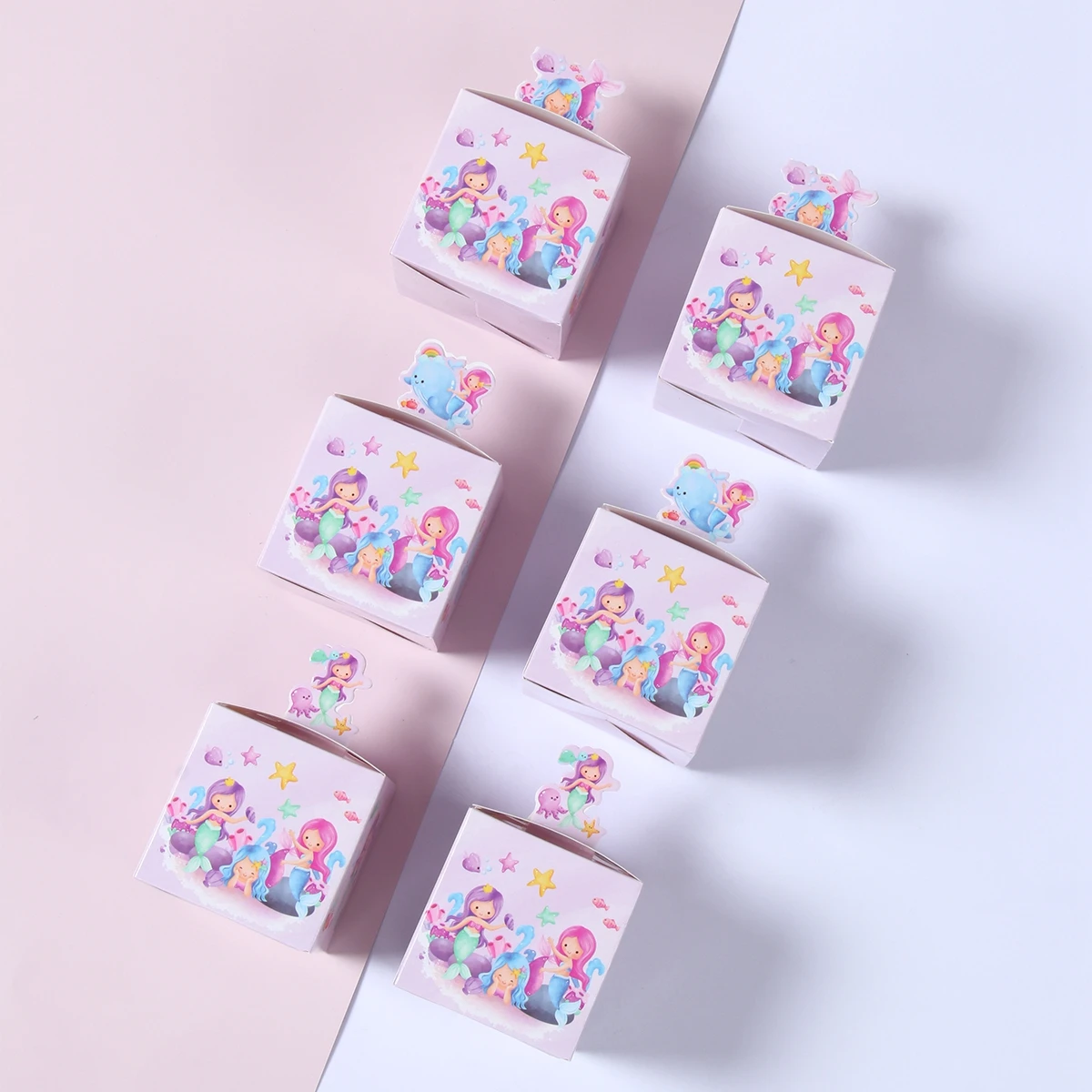 24 шт. Подарочная коробка для конфет в стиле русалки