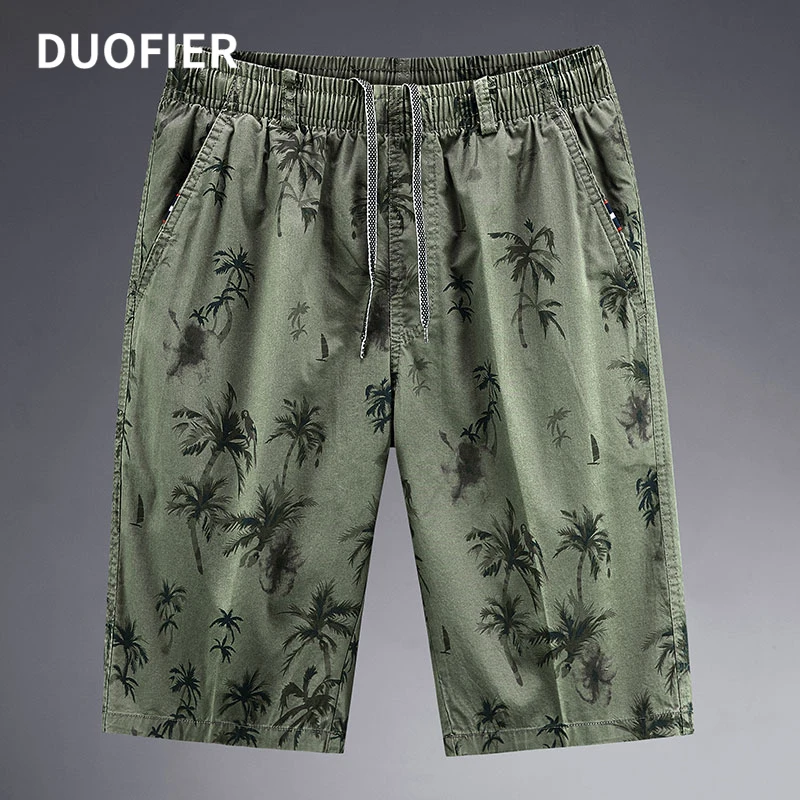 

Shorts Men Basic Shorts 2022 Summer Thin Fabric Cool Shorts Casual Pants Men's Clothing Tree Pattern Pure Cotton Beach Shorts