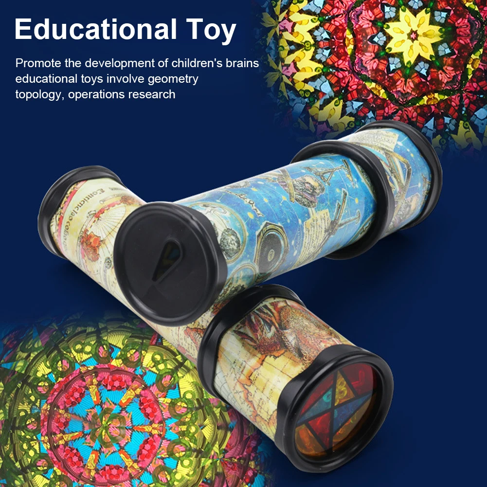

Classic Kaleidoscope Toy 3D Relaxing Party Favor Random Color Rotating Early Educational Interactive Fantastic For Kids Gift