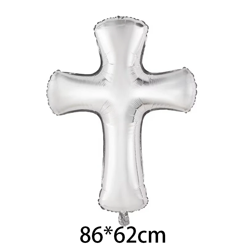 Воздушные шары из фольги с изображением Иисуса и Креста