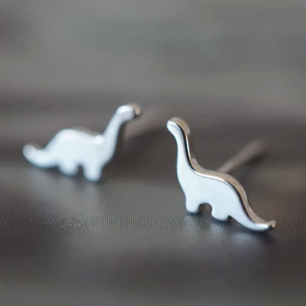 

New 2023 Funny Dinosaur Earrings Female Mini Animal Earrings for Women Girl