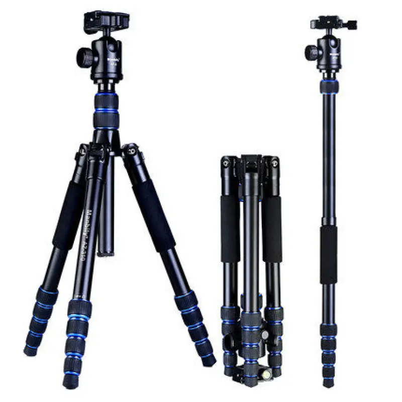 

For digital SLR DSLR camera lightweight Portable AZ-310 Professional Travel Camera Tripod Monopod aluminum Ball Head compact