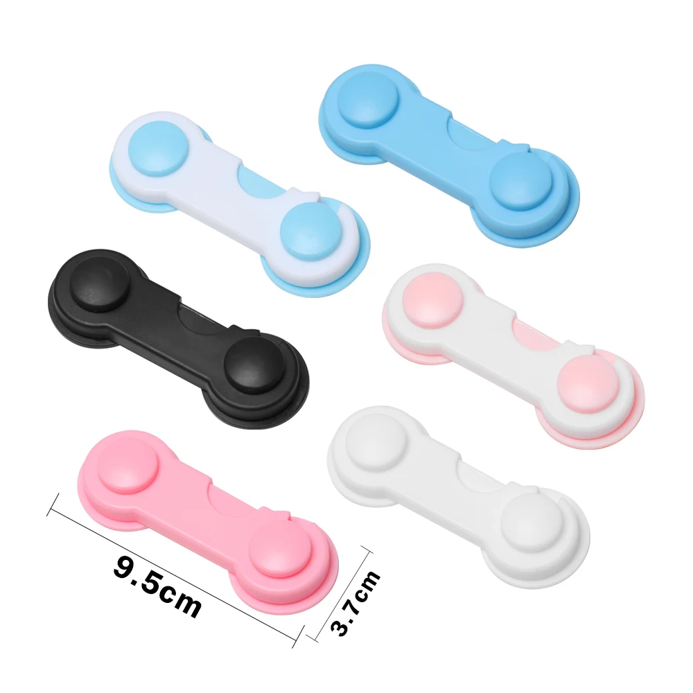 1/5 PCS Plastic Wardrobe Door Drawers Multi-function For Toddler Kids Baby Safety Lock Security Latch Children Protector images - 6