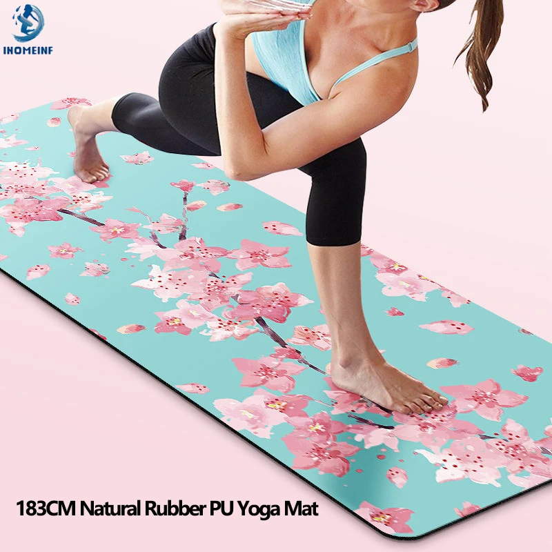 

PU Natural Rubber Professional Color Printing Tuhao Yoga Mat Fairy Mat Sweat Absorbing Slip Resistant Yoga Mat Eco Friendly Mats