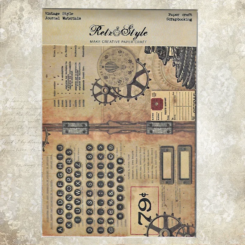 

30 листов, бумаги для скрапбукинга в стиле ретро