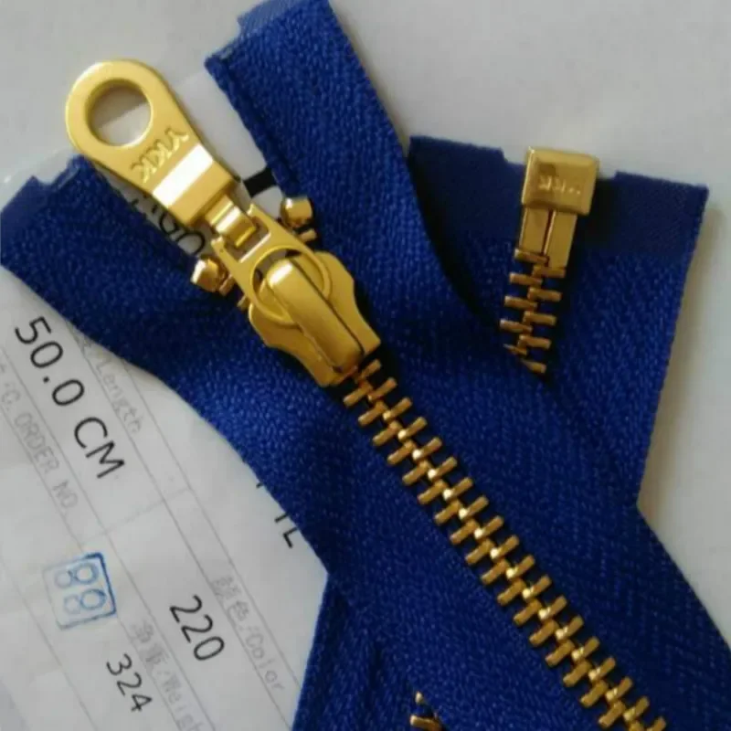 2 шт./лот Ykk металлическая молния 5 # 50 см почти 20 дюймов синий сапфир одиночная