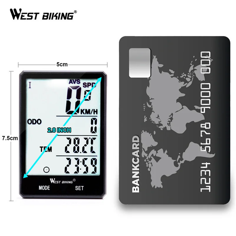 

LCD Digital Display Bike Waterproof Odometer Speedometer Cycling Wireless StopwatchCycling Accessories