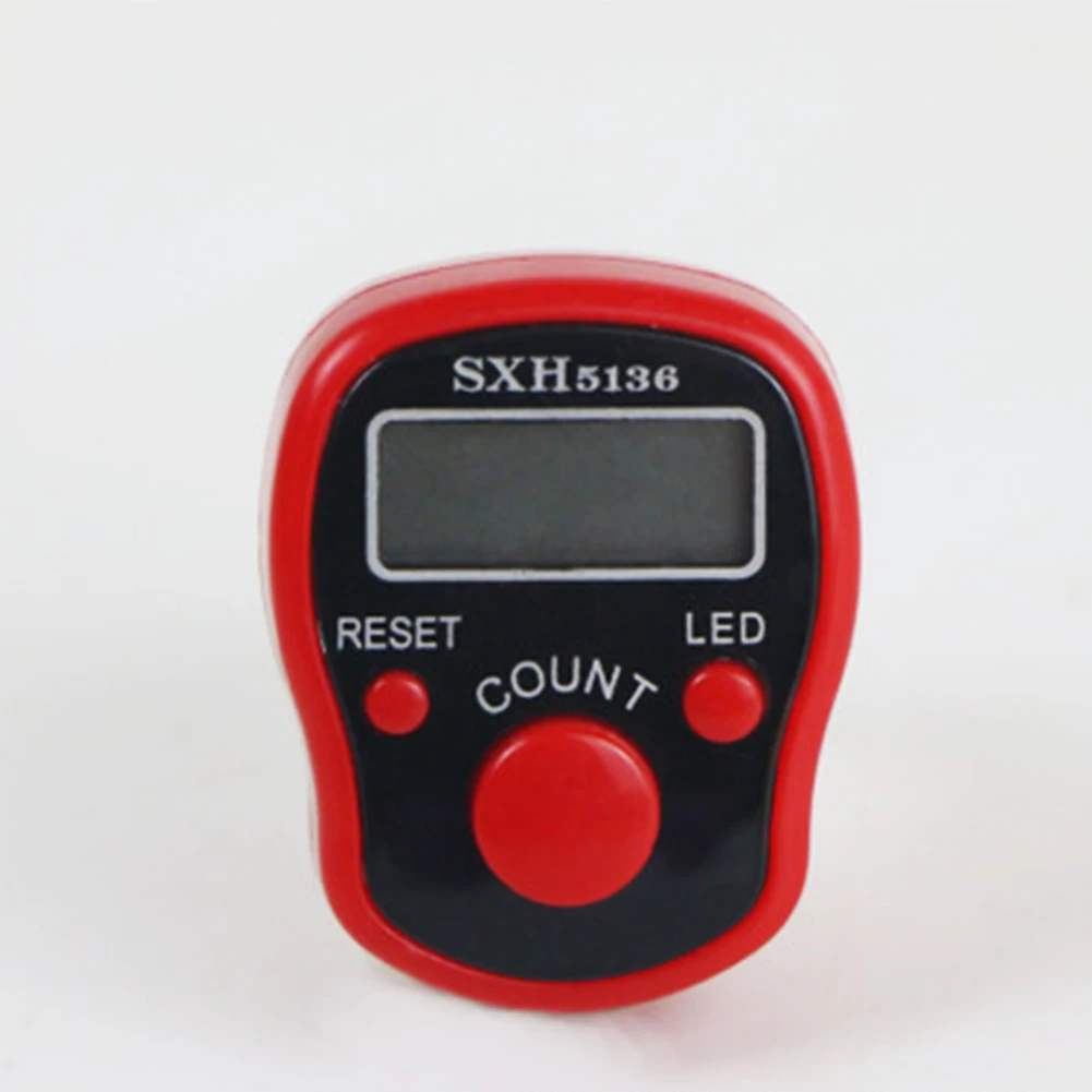

Compact Design Electronic Digital Counter Plastic Portable Hand Operated Tally LCD Screen Finger Counter Random Color