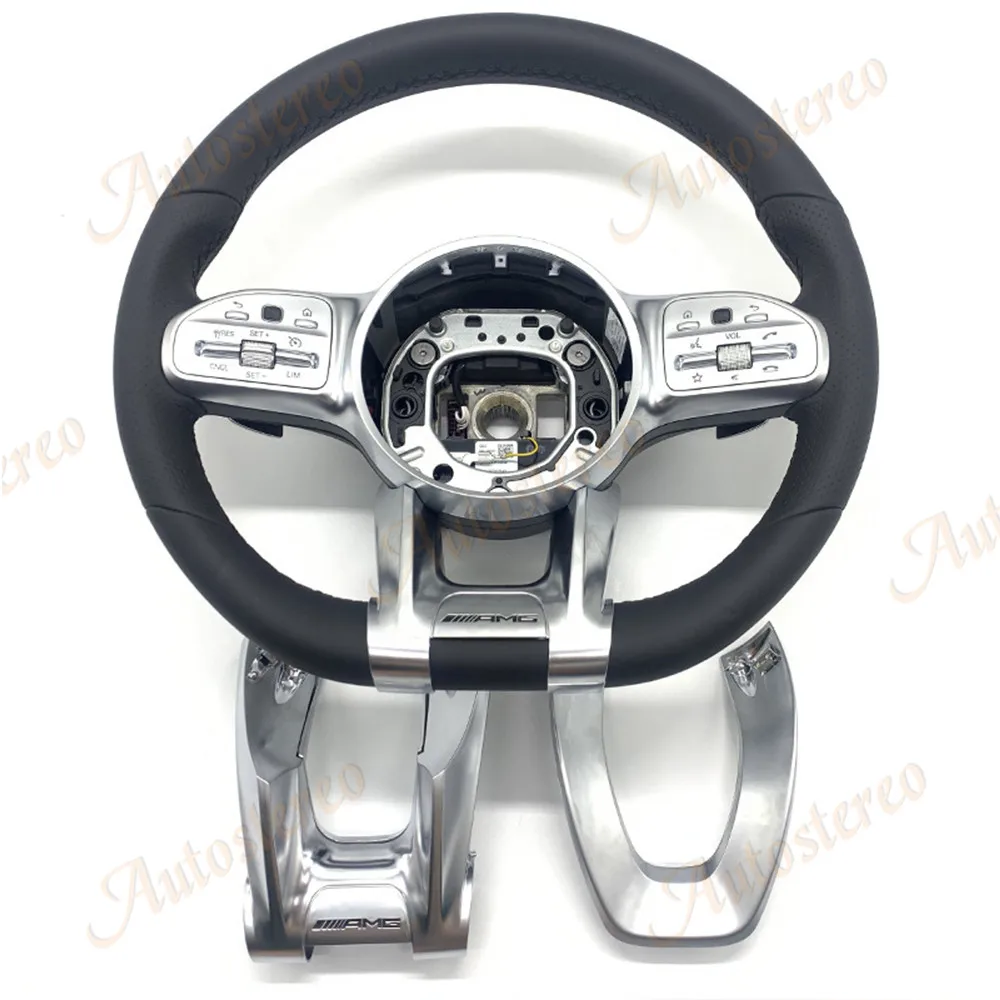 Car Steering Wheel Assembly For Mercedes Benz AMG Mark Retrofit Control Interior Accessorie Shift Paddle Leather Auto Electronic