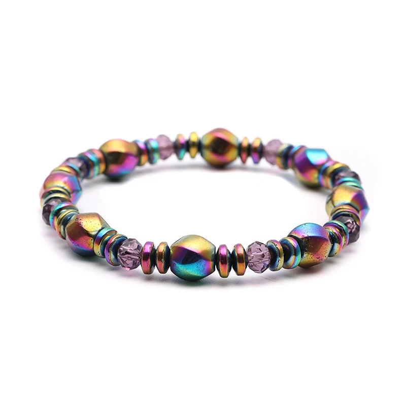 

Classical Wave Hematite Energy Bracelets Men Nature High Polish Hematite Magnetic Bracelets for Women New Fashion Energy Jewelry